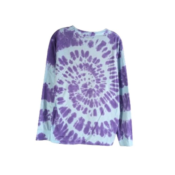 Polo Ralph Lauren Shirt Size L Blue/Purple Tie Dye Long Sleeve Casual Crew Men's - Picture 2 of 13